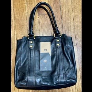 FRYE Melissa Tote, Black Leather